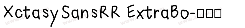 XctasySansRR ExtraBo字体转换